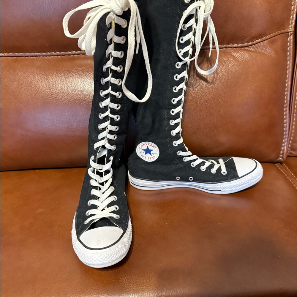 Converse Black Knee-High Women's Sneakers